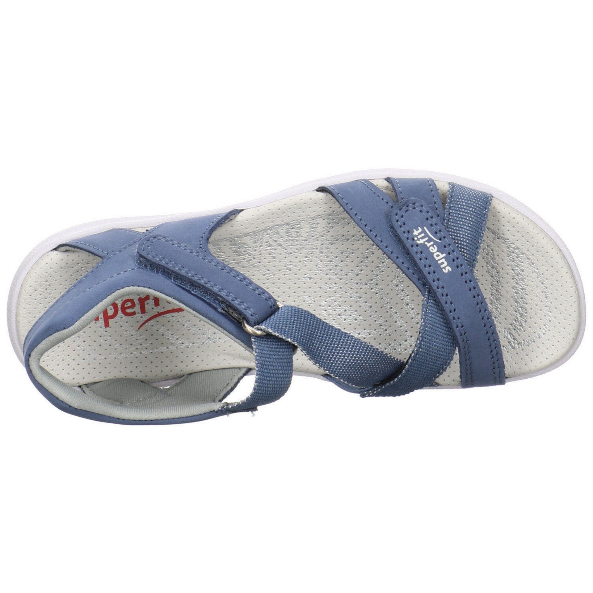Legero Sandale Leder-/Textilkombination Schuhe mittel Sandalen Rainbow Sandale Mädchen Superfit blau