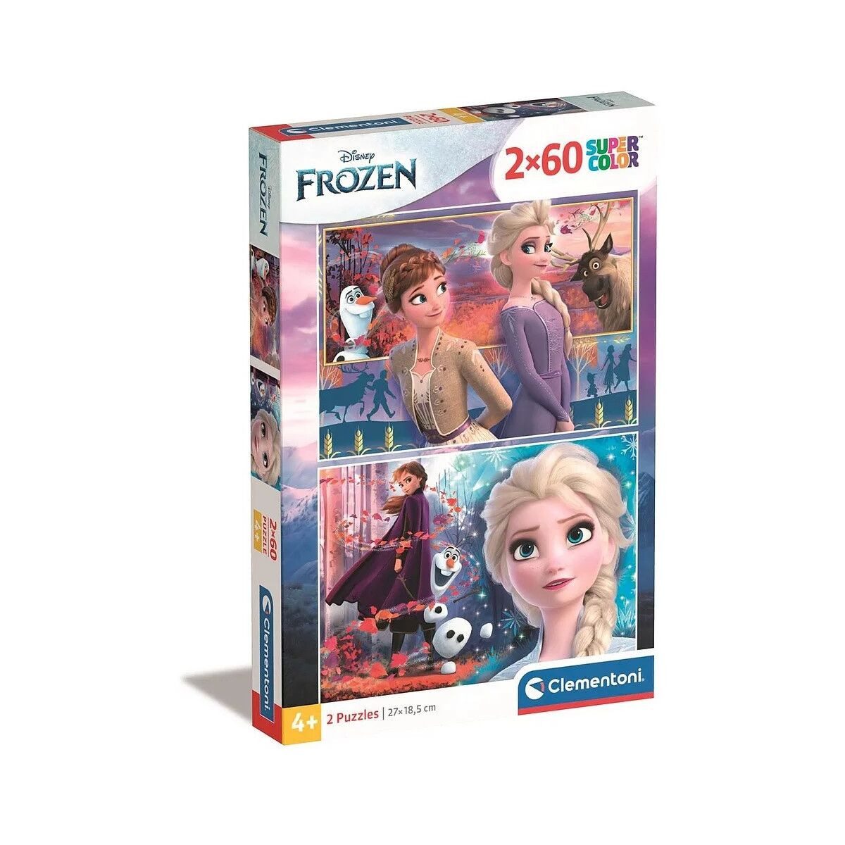 Lernspielzeug Disney Eiskönigin Wind 2x60 Stk. Puzzle Clementoni
