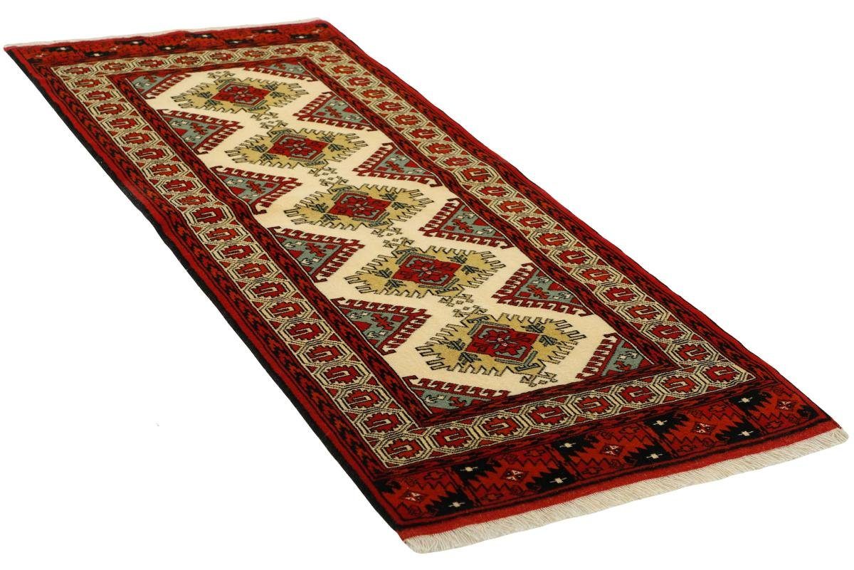 Orientteppich Orientteppich Turkaman Nain Läufer, Handgeknüpfter Perserteppich / 6 Höhe: 83x187 Trading, mm rechteckig,
