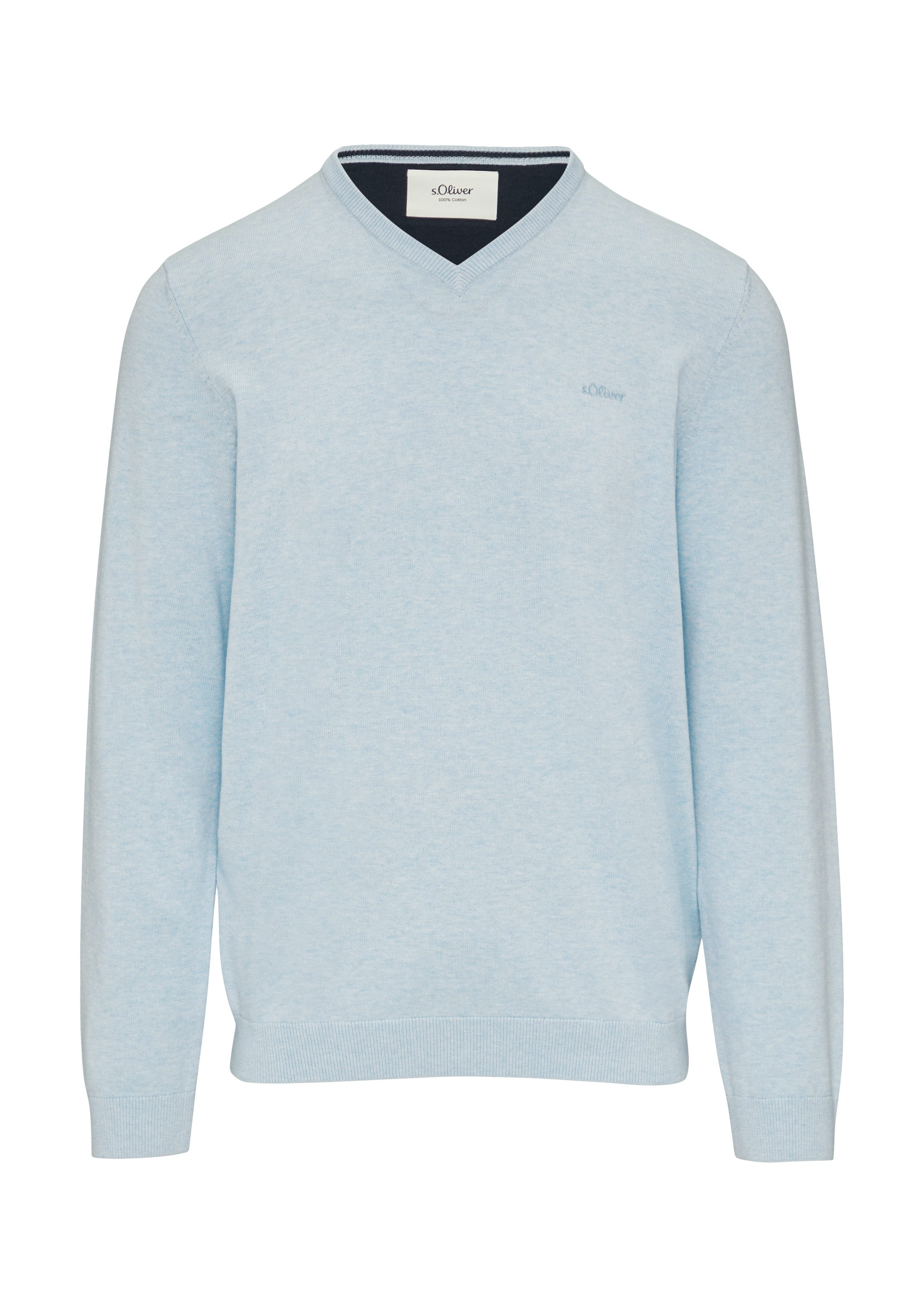 s.Oliver Strickpullover in melierter Optik mit günstig online kaufen