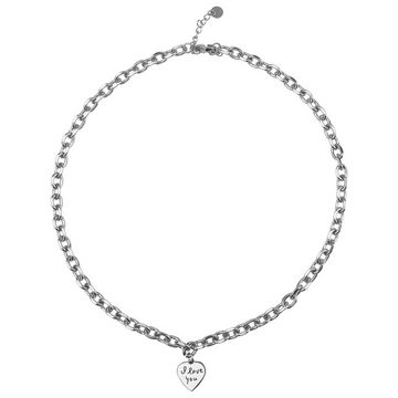 ANELY Kette mit Anhänger Edelstahl Halskette mit Herz Anhänger (1-tlg), 7094 in Silber