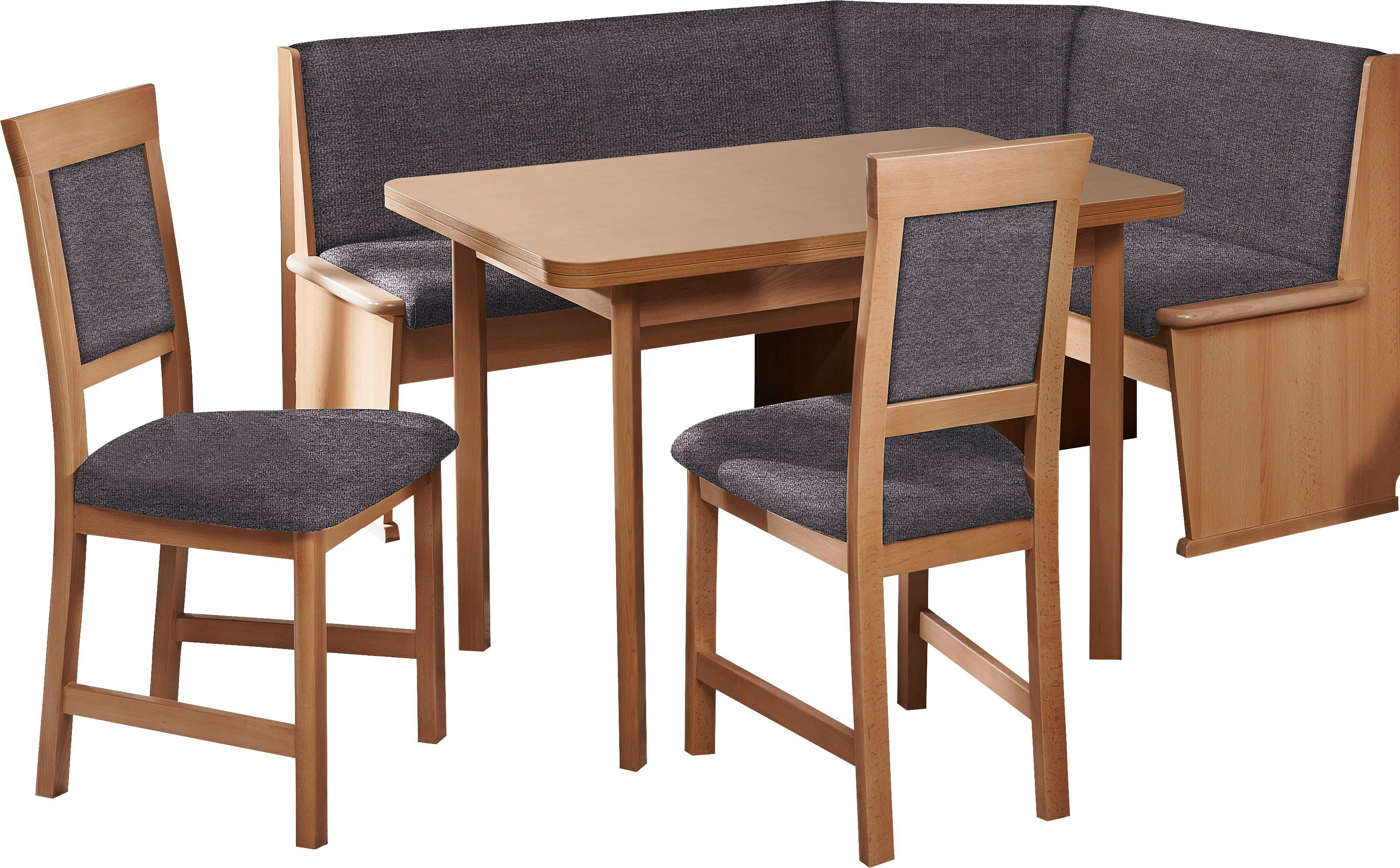 SCHÖSSWENDER Eckbankgruppe »Isar«, klassisches Design, stabiles Gestell