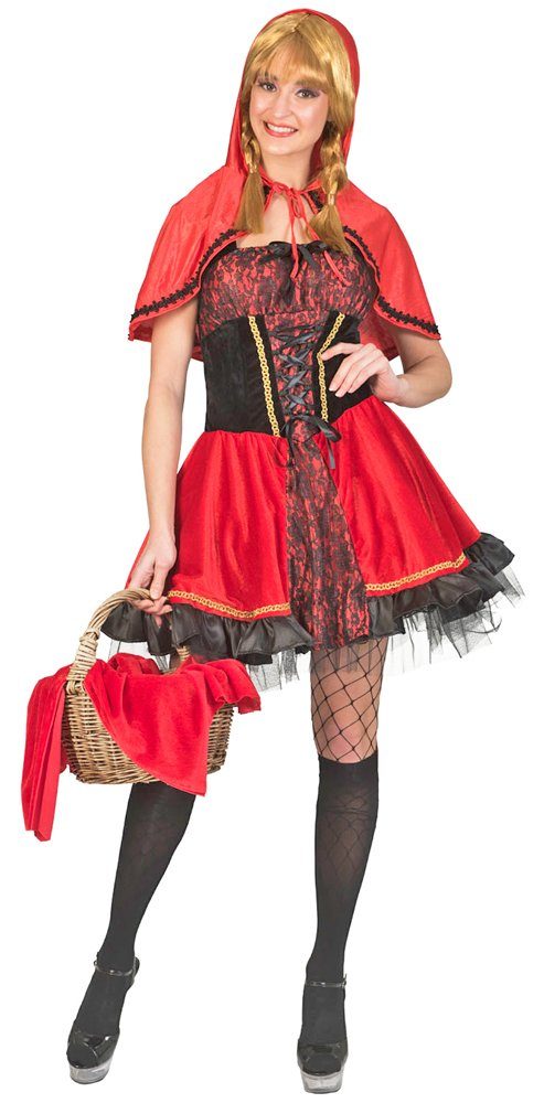 Funny Fashion Kostüm »Rotkäppchen Kostüm für Damen - Rot/Schwarz«