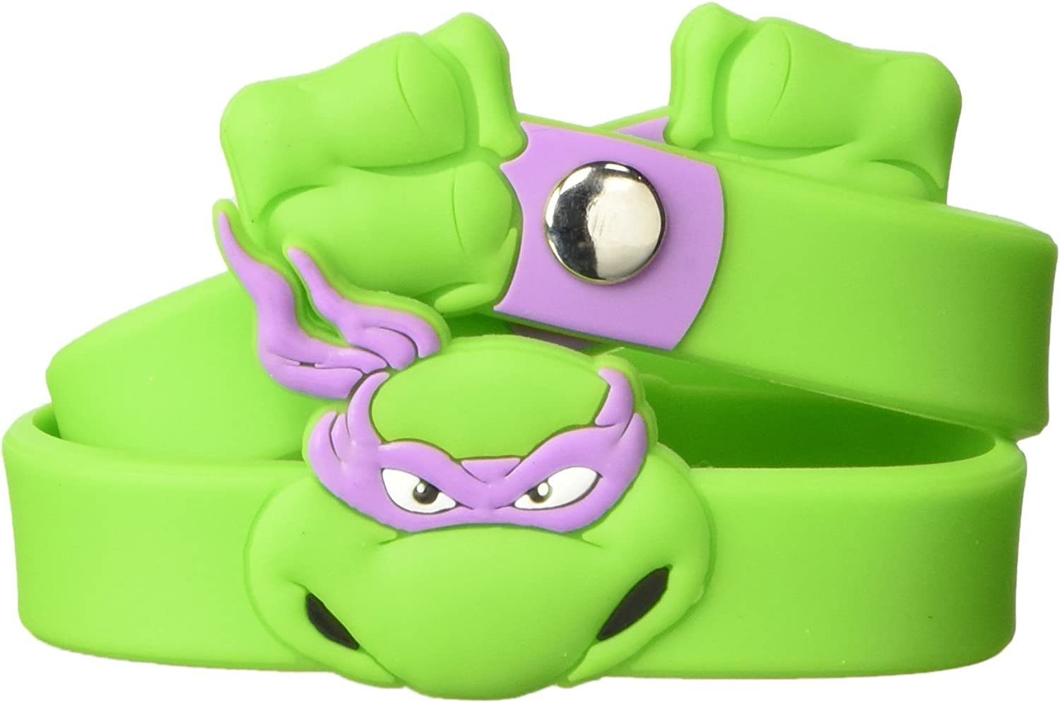 Armband Teenage Mutant Ninja Turtles Armband Leonardo, Raphael, Michelangelo, Donatello Armreif zum Sammeln und Tragen Jungen + Mädchen in Blau Orange Lila