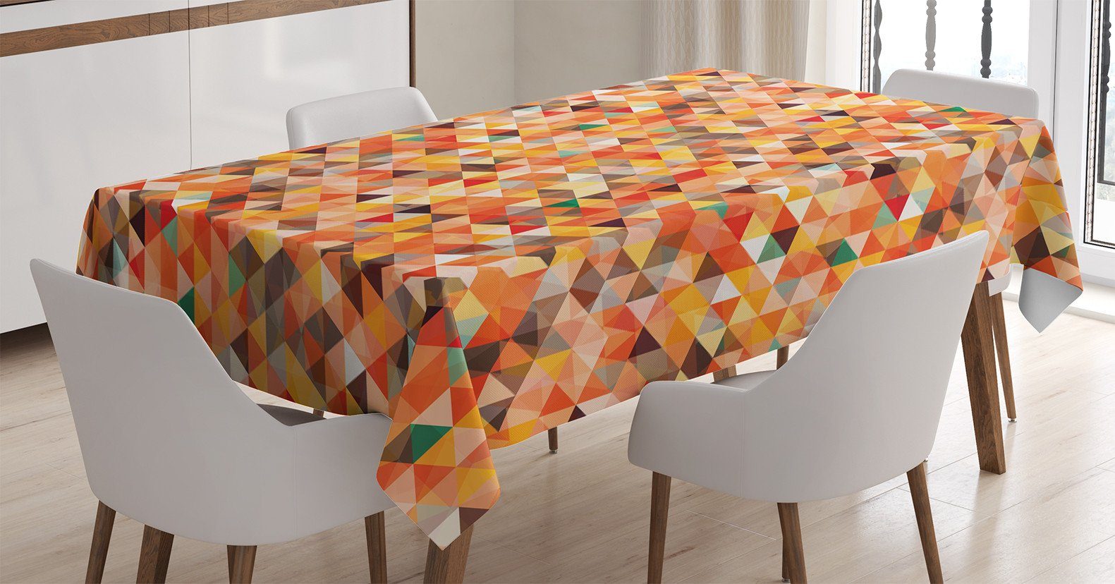 Waschbar trippy Tischdecke Farbfest Vibrant den Bereich Farben, Klare Abakuhaus geeignet Außen Motiv Für Zusammenfassung