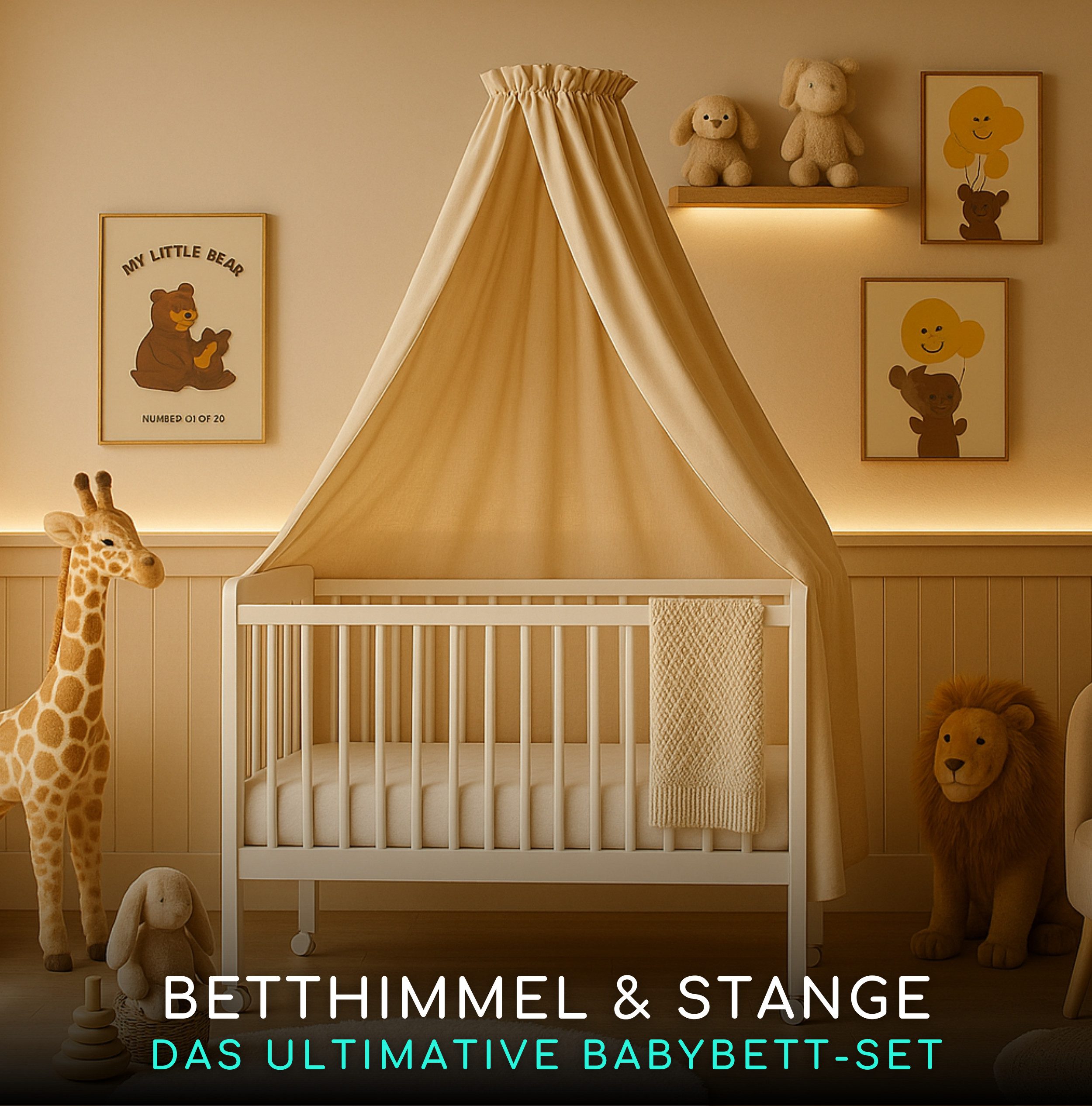 Alavya Home® Betthimmel Babybetthimmel mit Himmelstange günstig online kaufen