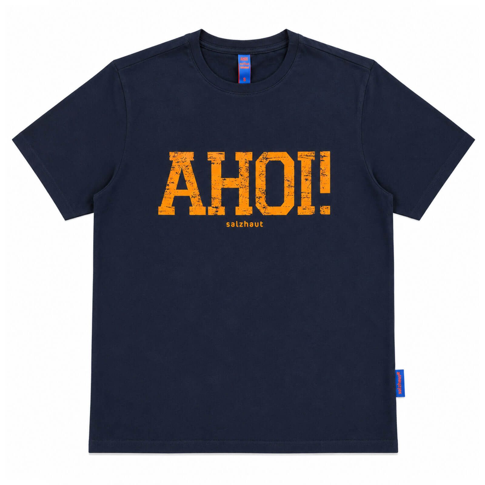 salzhaut T-Shirt Herren Kurzarm-Shirt Diek mit Ahoi-Print aus Baumwolle