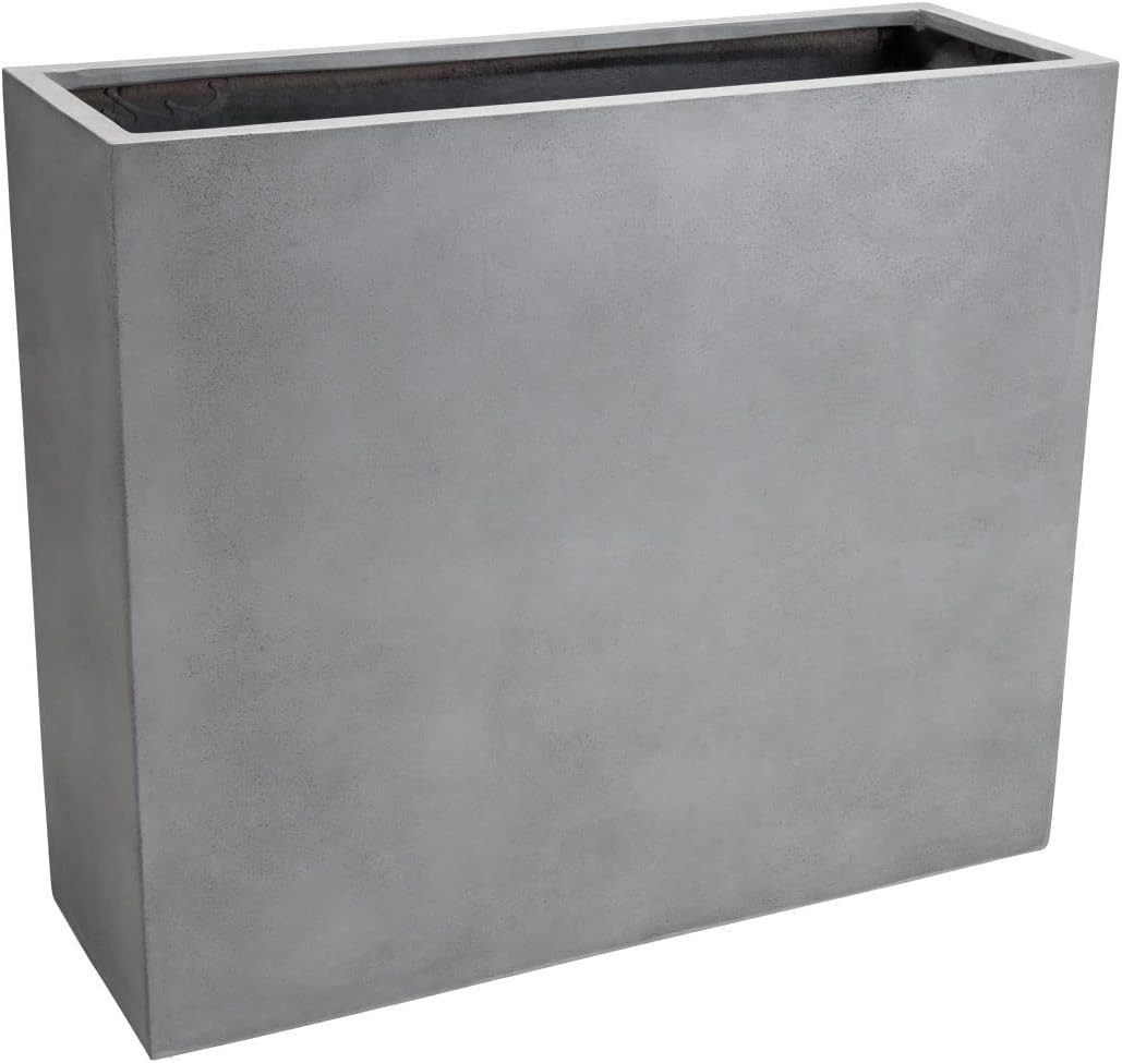 VIVANNO Плантатор Fiberglas ELEMENTO Kasten - Grau Beton-Design (1 St), 88x30x75 cm
