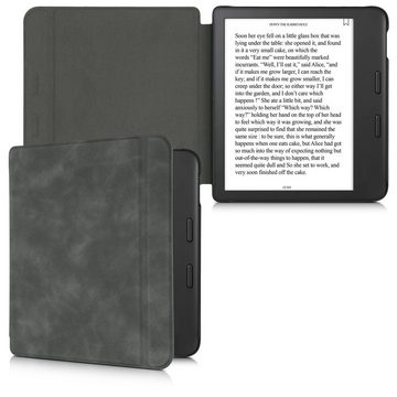 kwmobile E-Reader-Hülle Hülle für Tolino Vision 6, Nubukleder-Optik - Kunstleder eReader Schutzhülle - Flip Cover Case