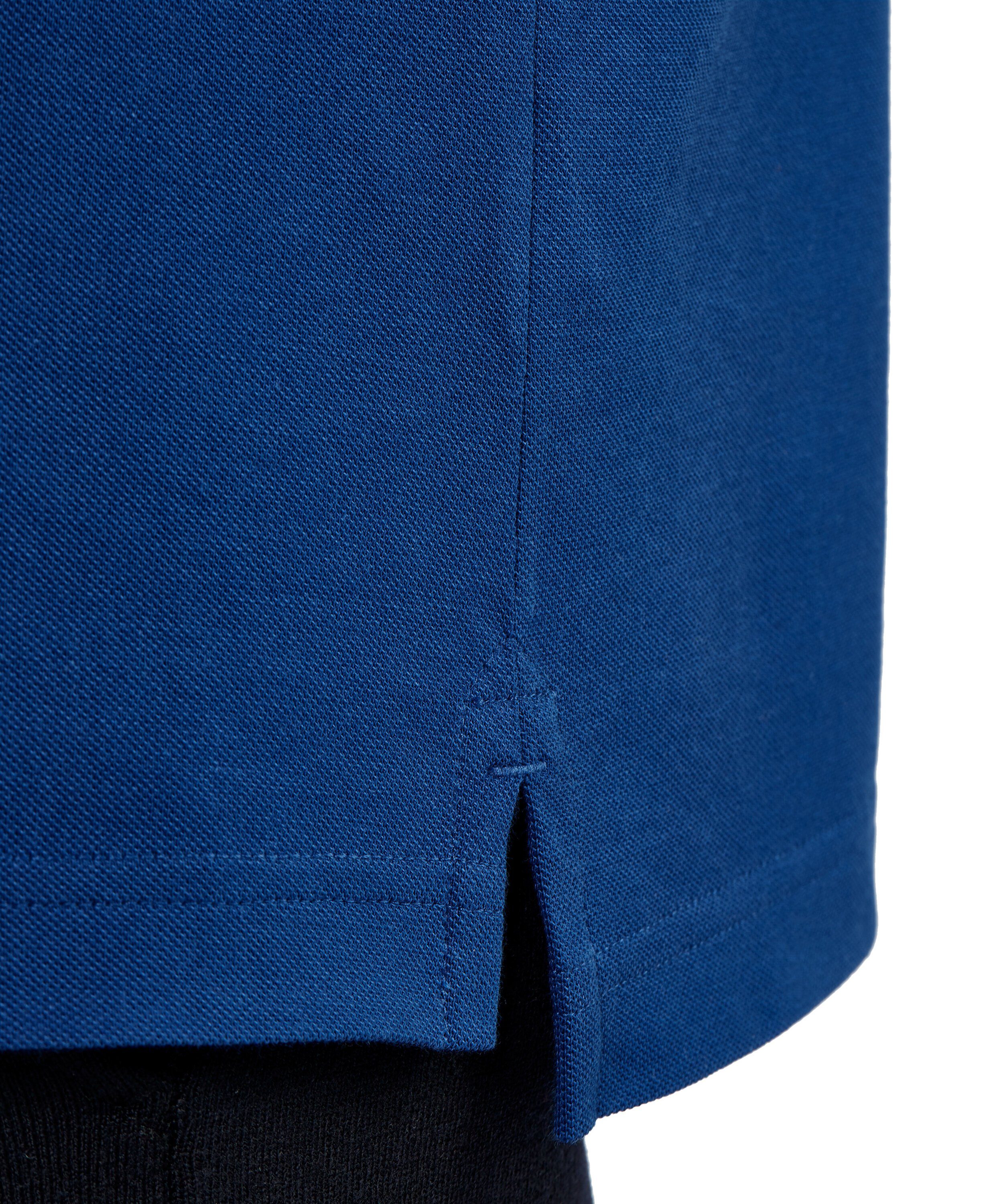 FALKE hochwertiger aus Poloshirt (6493) Pima-Baumwolle blue petrol
