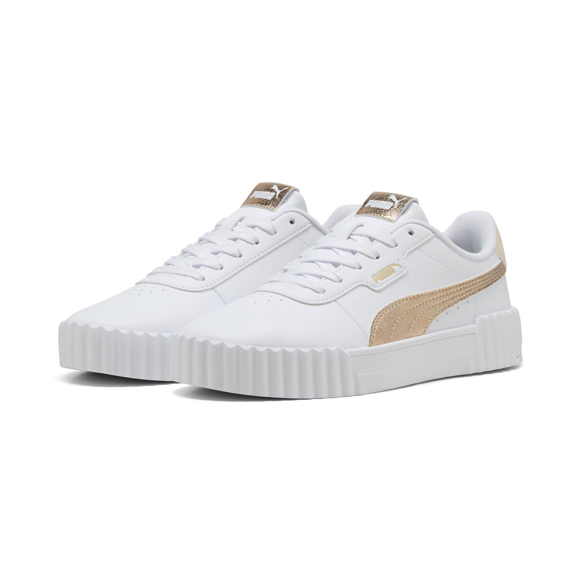 PUMA CARINA 3.0 METALLIC WHISPER Sneaker sportlicher Stil, leicht profilierte Gummi-Laufsohle