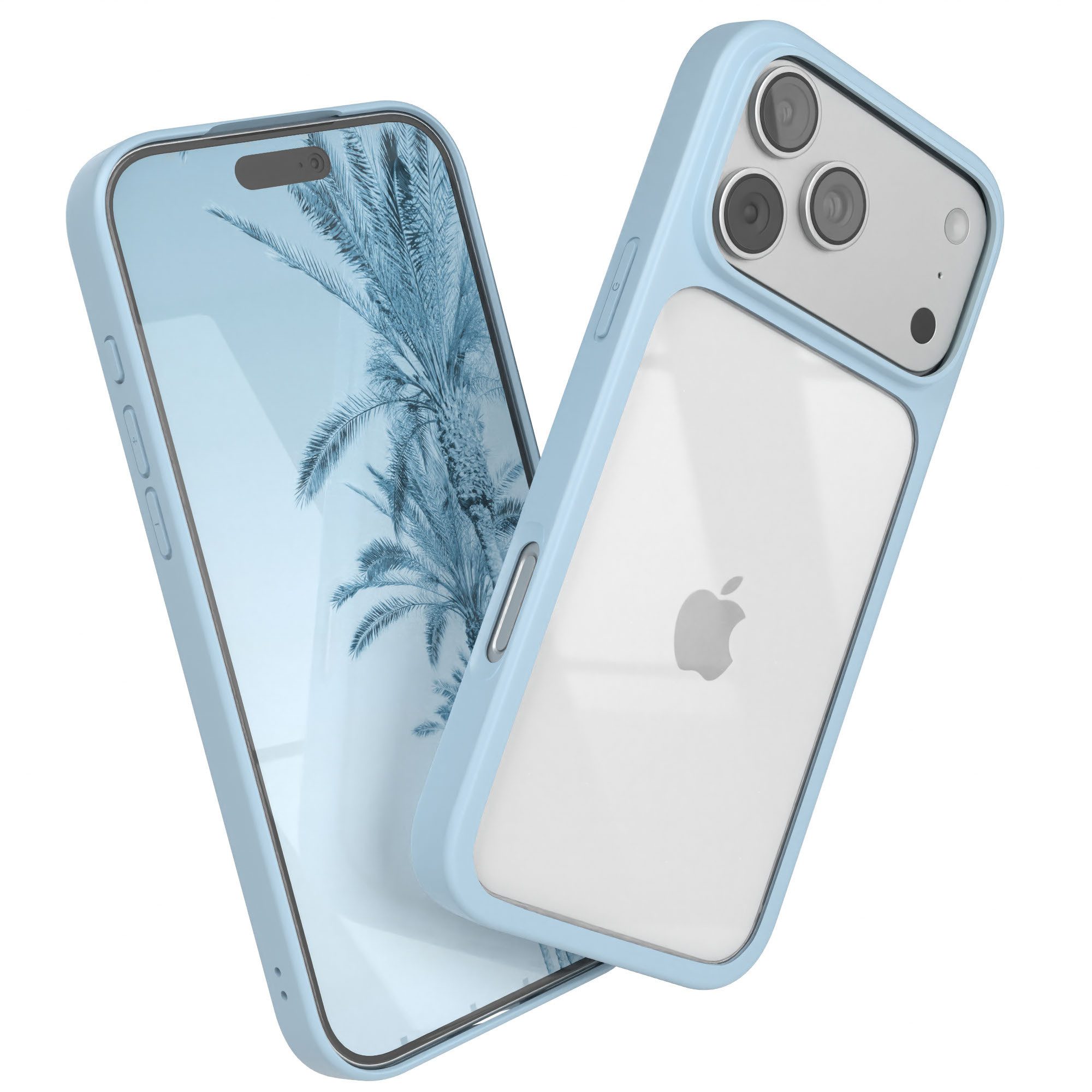EAZY CASE Handyhülle Bumper Case für Apple iPhone 17 Pro Max 6,9 Zoll, Schutzhülle mit Kameraschutz kratzfest Back Cover Displayschutz Grün