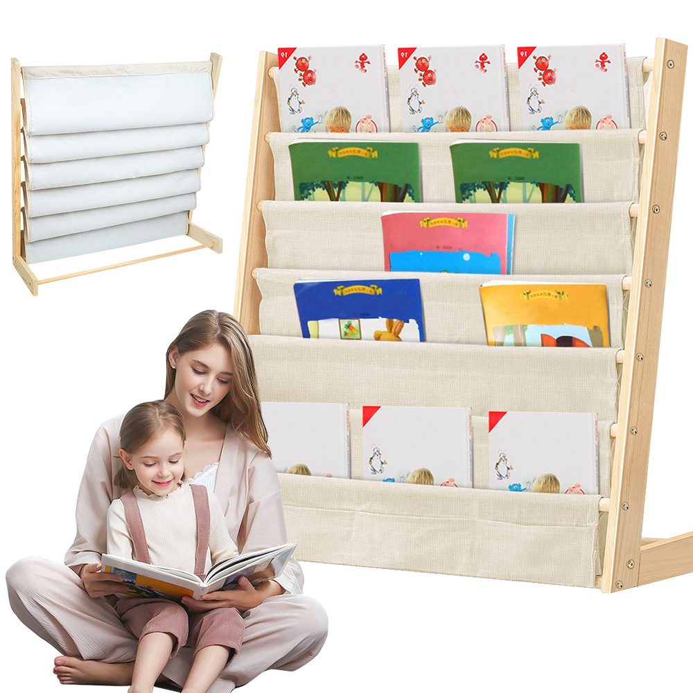 JEOBEST Bücherregal Kinder Bücherregal, Kinder-Bilderbuchregal, 7-Stöckige, günstig online kaufen