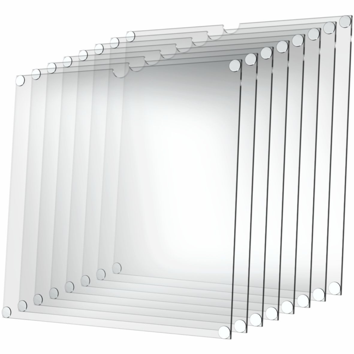 FiguWorld GmbH Vitrine Acryl Frontscheibe passend für IKEA® KALLAX Regal -transparent-