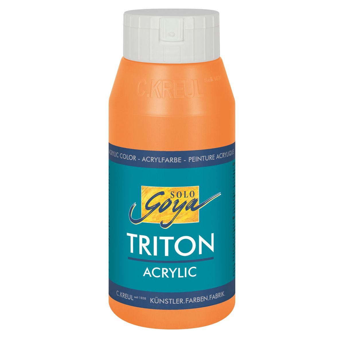 C. KREUL Acrylfarbe KREUL Acrylfarbe SOLO Goya TRITON echtorange 750ml Flasche