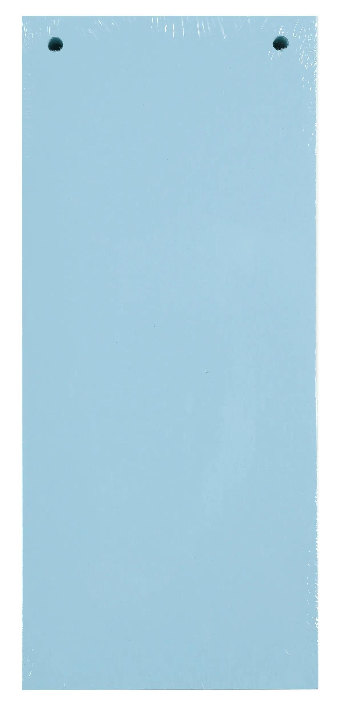 EXACOMPTA Aktenordner 12x Pack 100 Trennstreifen gelocht Karton 105x240mm Hellblau 13315B