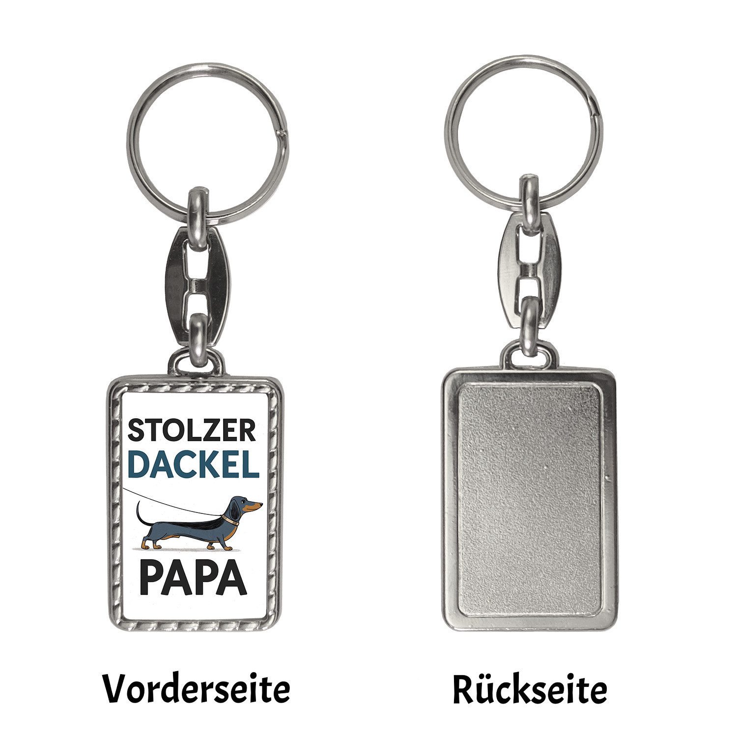 speecheese Schlüsselanhänger Stolzer Dackel Papa Schlüsselanhänger günstig online kaufen