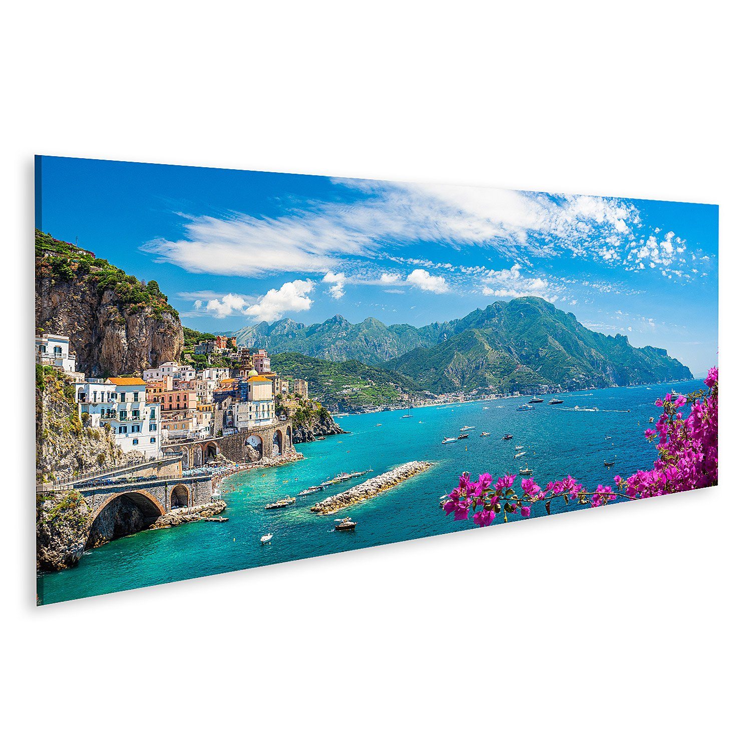 islandburner Leinwandbild Bild auf Leinwand Landschaft Amalfiküste Atrani S günstig online kaufen