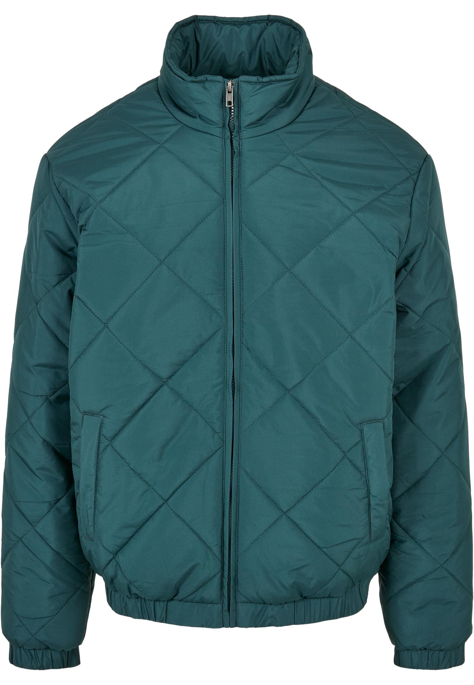 URBAN CLASSICS Sommerjacke Herren Diamond Quilted Short Jacket (1-St) green