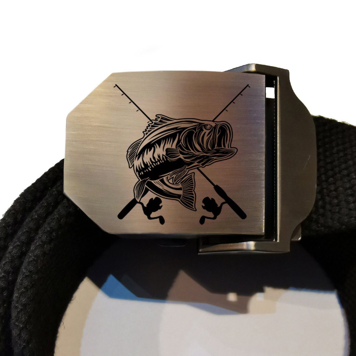 Lasernauten Stoffgürtel Workwear Gürtel Gravur Angler günstig online kaufen