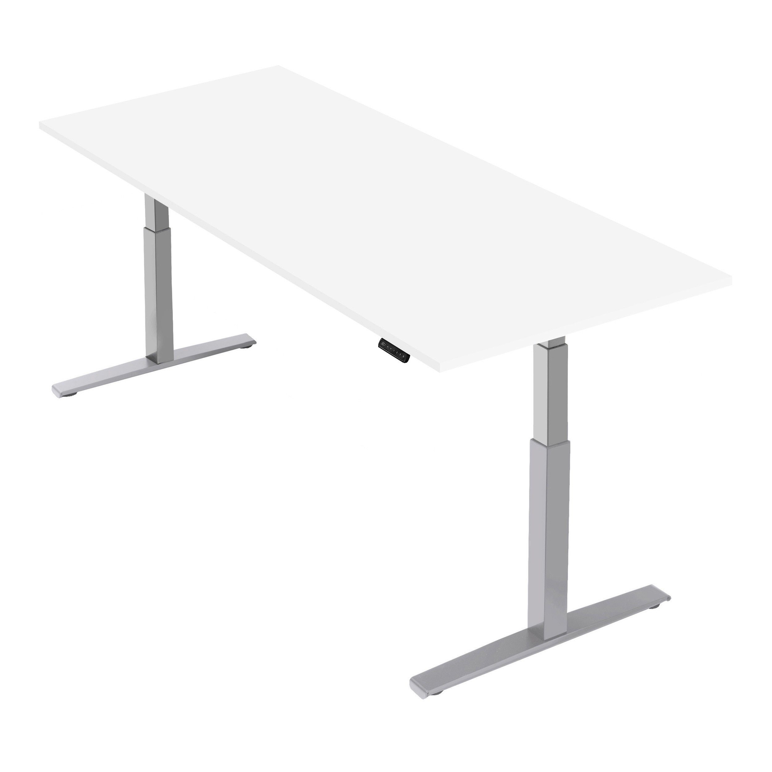 boho office® Schreibtisch Basic Line, Silber günstig online kaufen