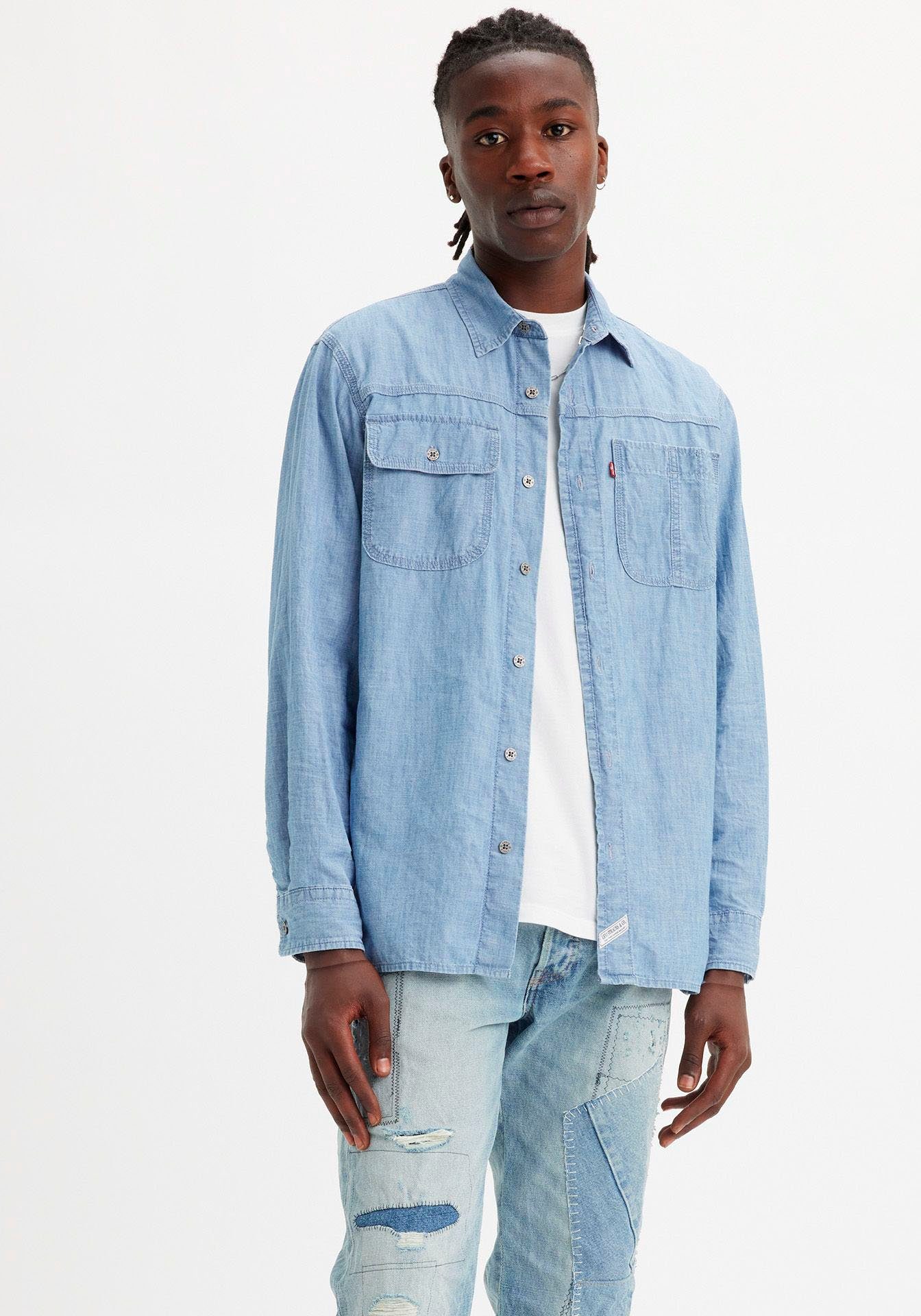 Levi's® Langarmhemd LS AUBURN WORKER BLUES