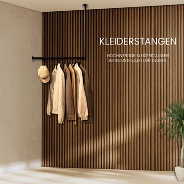 RSR Hangers Kleiderstange Kleiderstange Garderobe Industrie Design für Ecke Wand Decke L-Form
