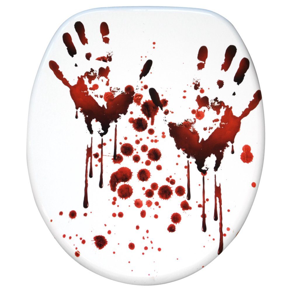 Sanilo WC-Sitz Blood Hands, universell, leichte Montage, hochwertig & modern