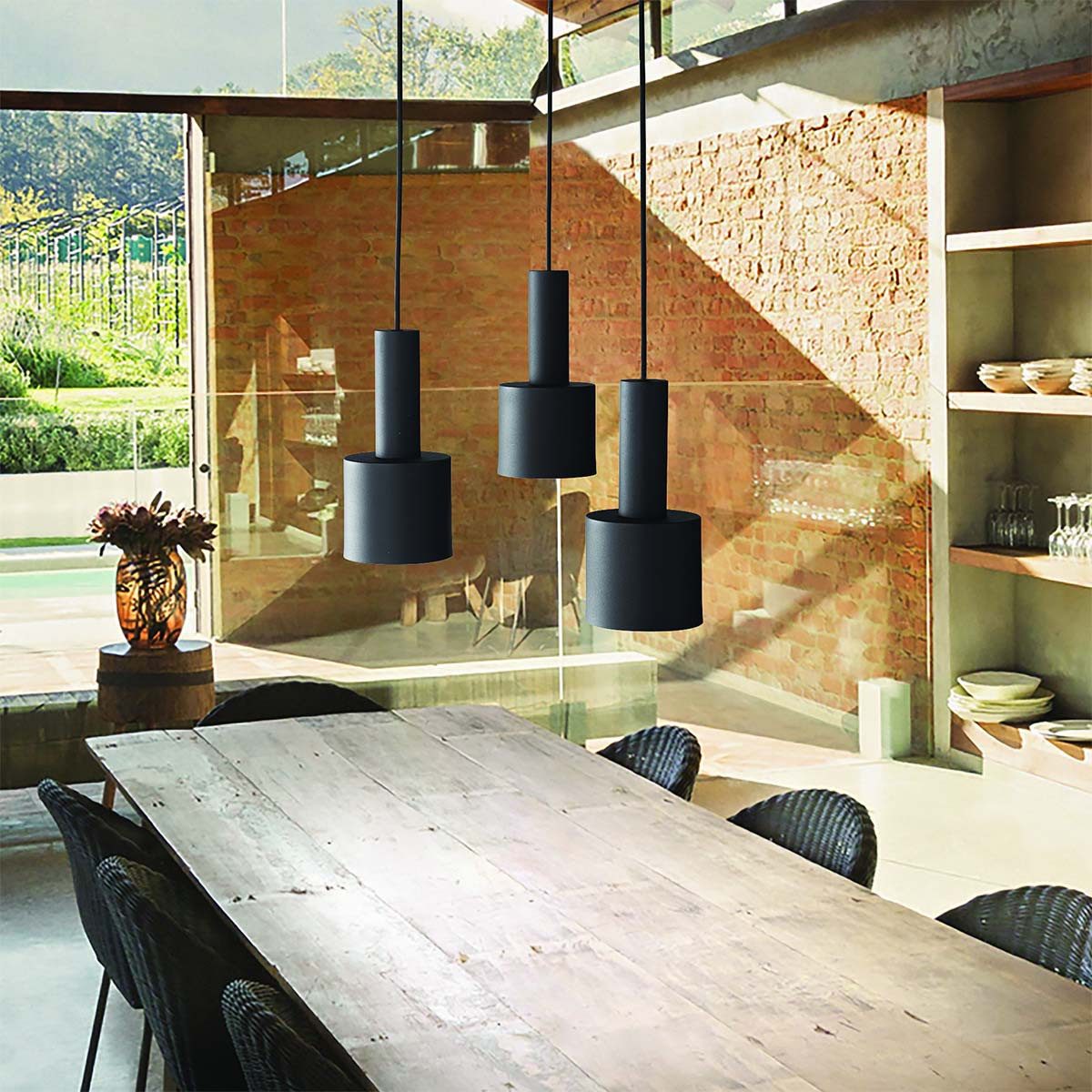 Ideal Lux Hängeleuchten Holly SP1 Pendelleuchte, LED wechselbar, Hängeleuchte