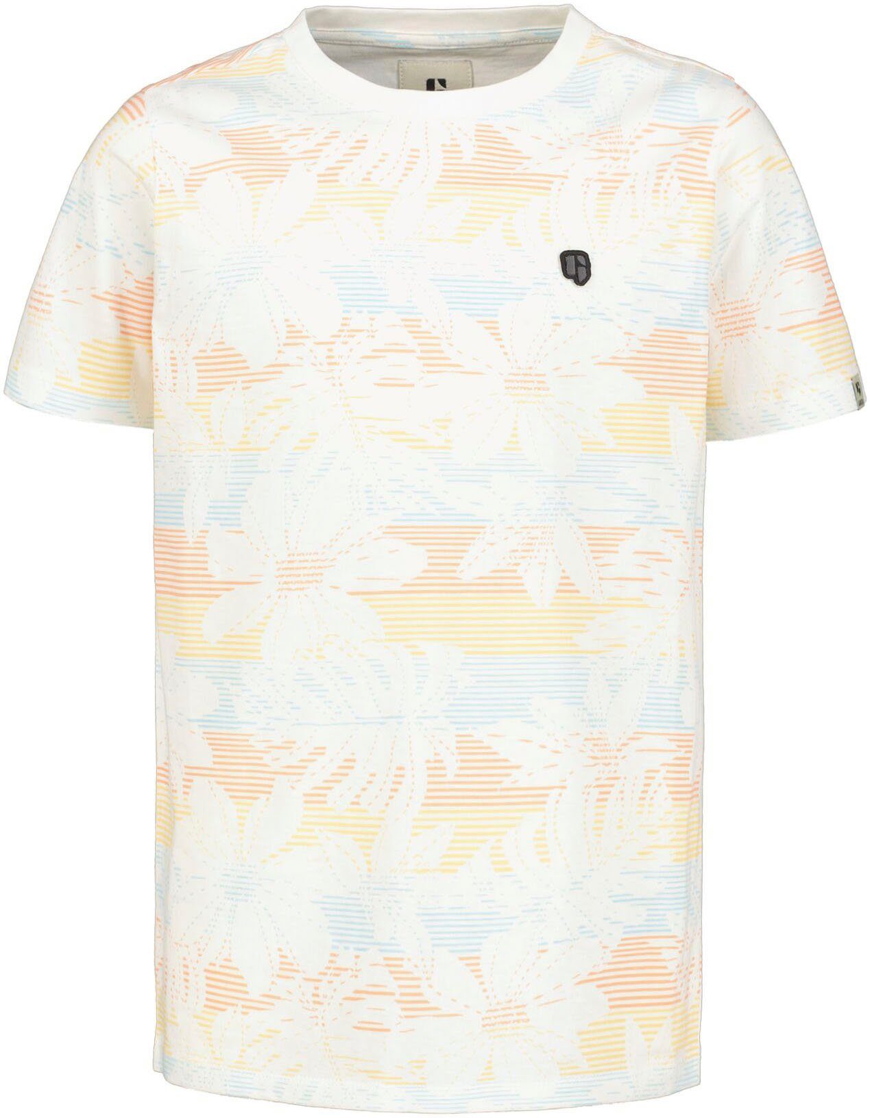 Allovermuster, BOYS for T-Shirt floralem Garcia offwhite mit