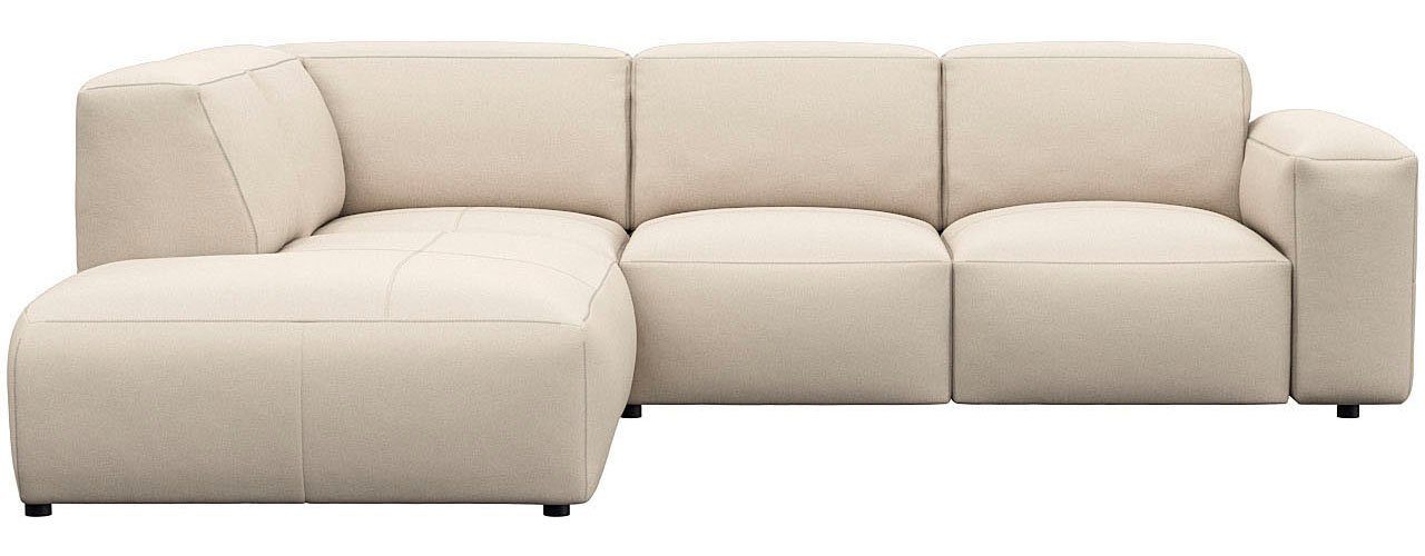 FLEXLUX Ecksofa Lucera, super bequem durch hochwertigen Sitzaufbau mit Kaltschaum, modern & anschmiegsam, L-Form, Designsofa
