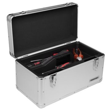 anndora Werkzeugkoffer 28 L Transportbox XL Werkzeugkasten Werkzeugbox - silber