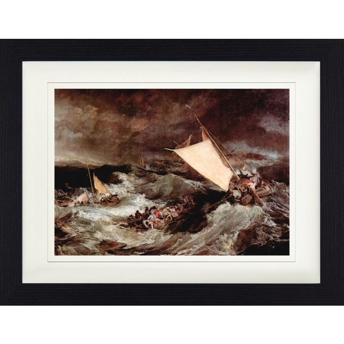 1art1 Bild mit Rahmen Joseph William Turner - Schiffbruch 1805