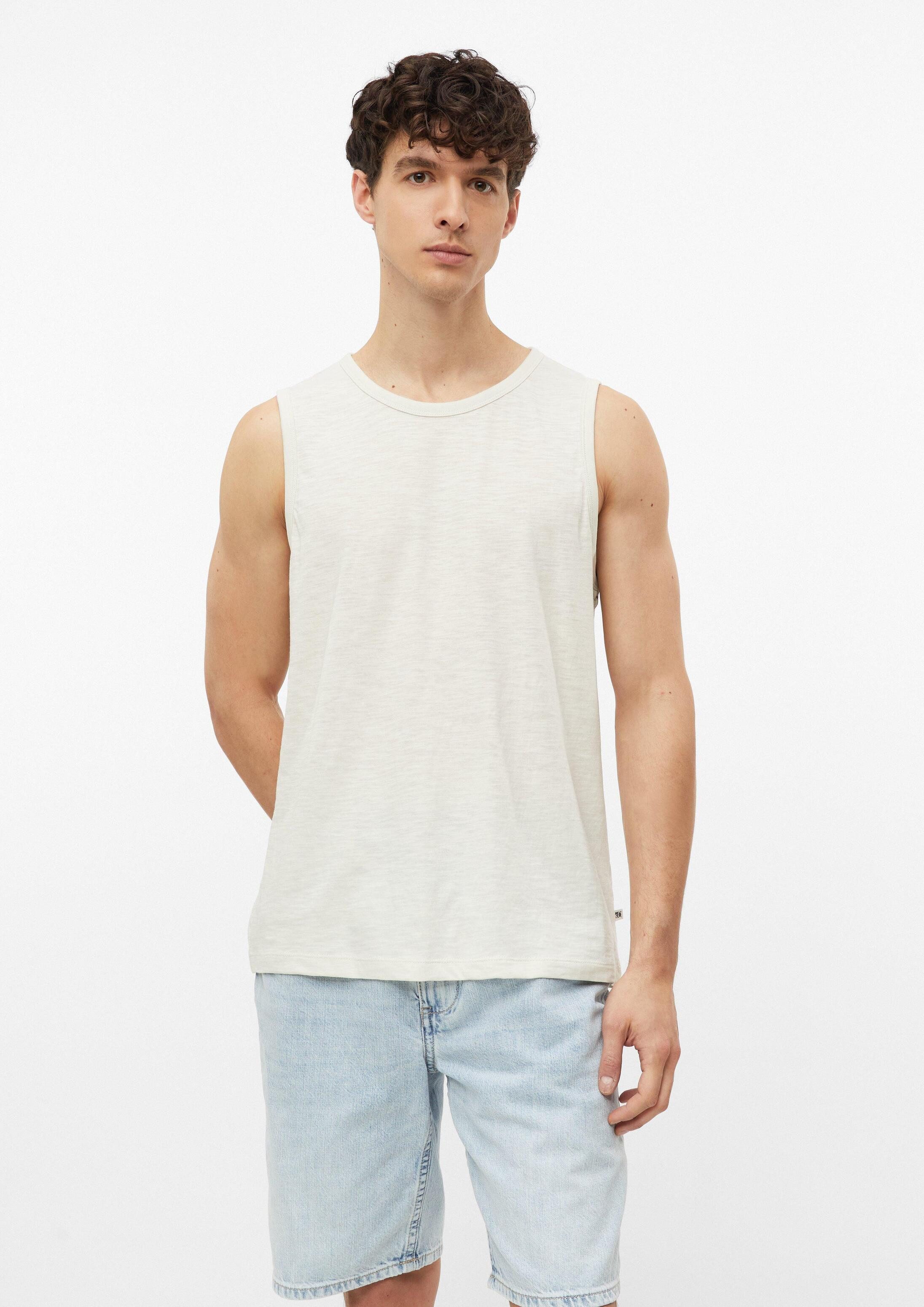 s.Oliver Muskelshirt T-Shirt Meliertes Tanktop aus Baumwollmix