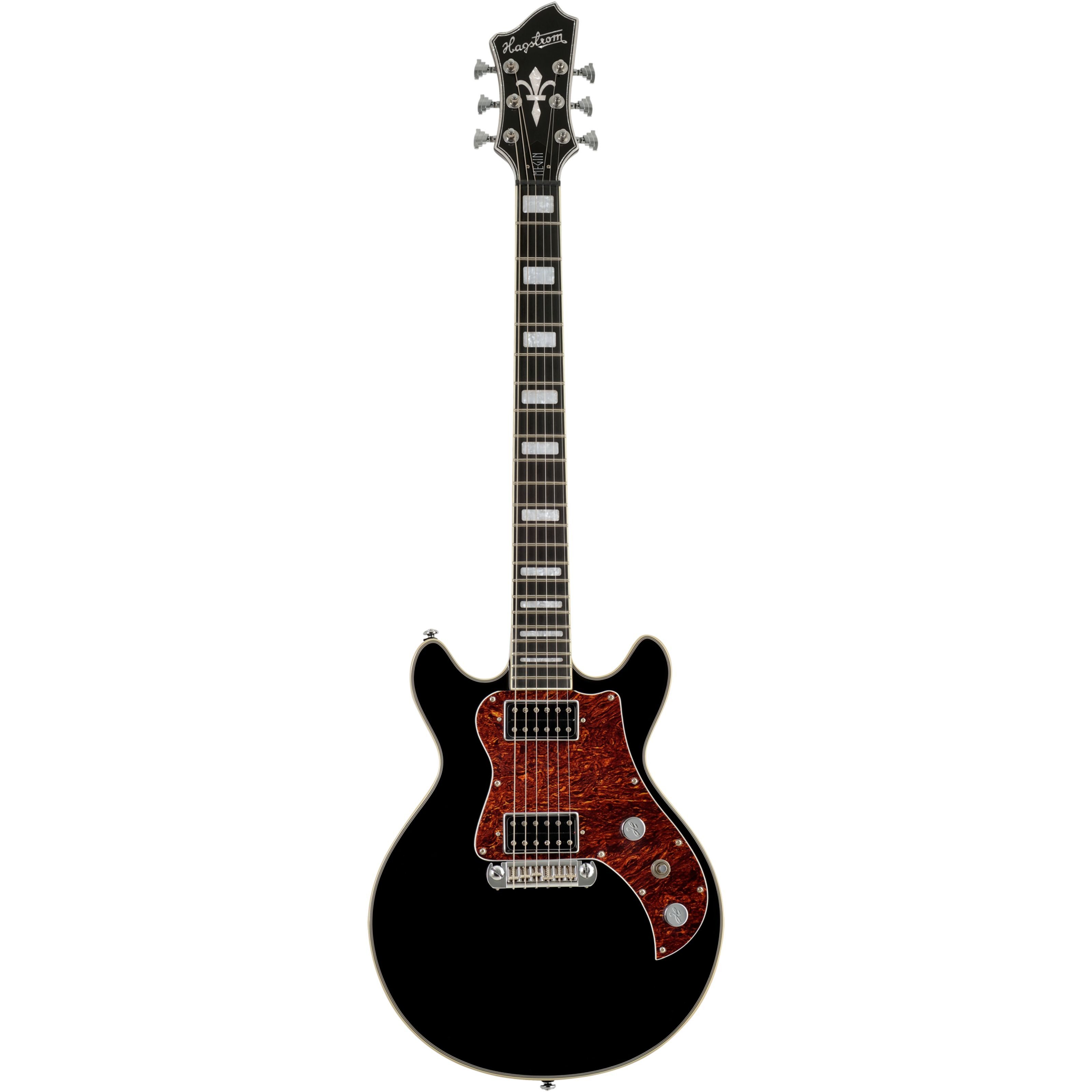 Hagstrom E-Gitarre, Электрогитары, Andere Modelle, Megin Black Gloss - E-Gitarre