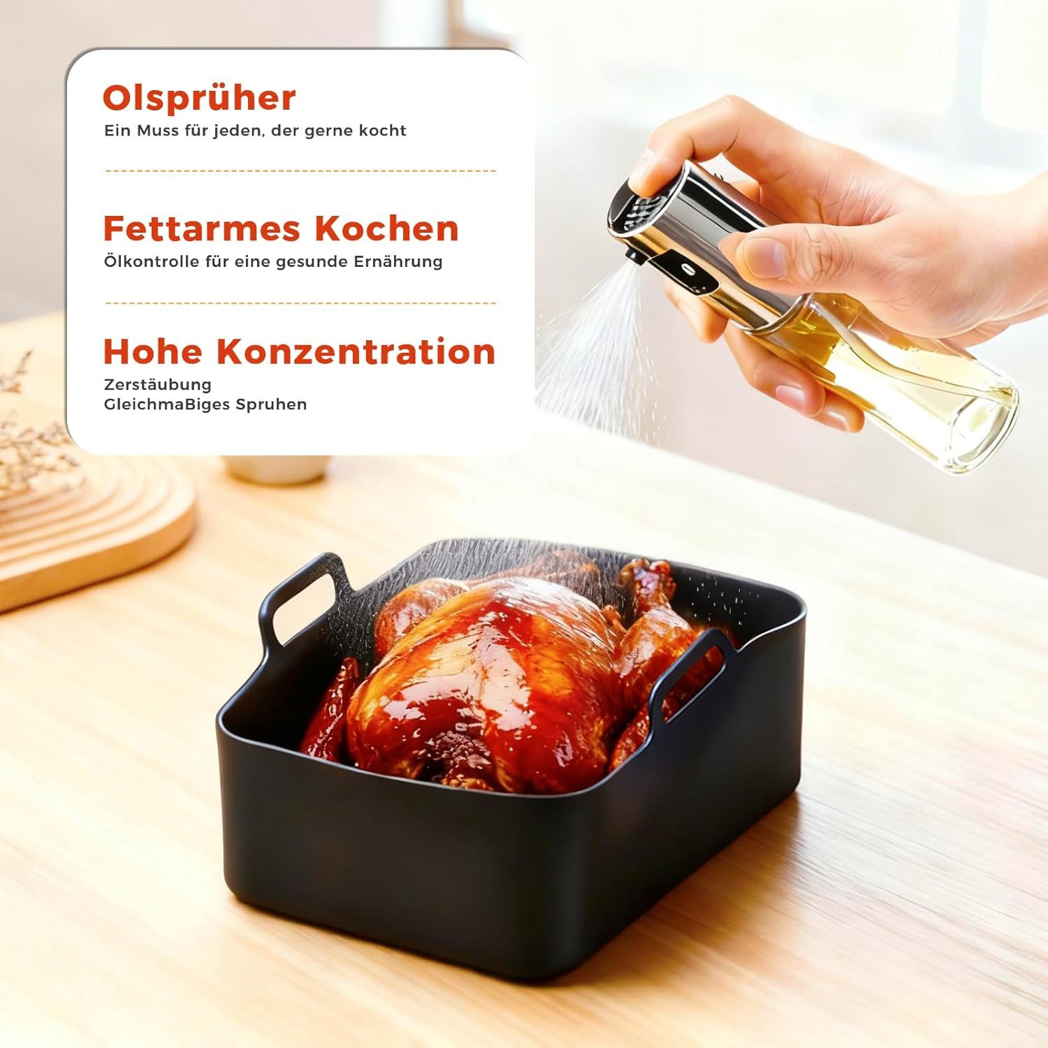 Youyijia Küchenmaschinen Zubehör-Set 8-tlg. Airfryer Zubehörset für Ninja AF400EU/AF300EU (7,69,5L)