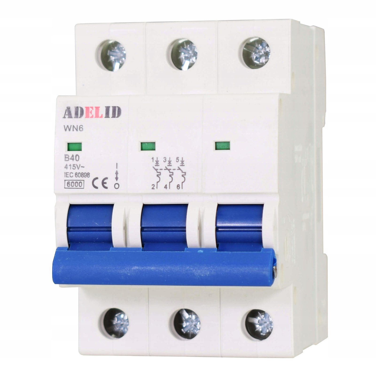 ADELID Schalter, LS-Schalter Leitungsschutzschalter 3-polig B 32A 230/400V AC