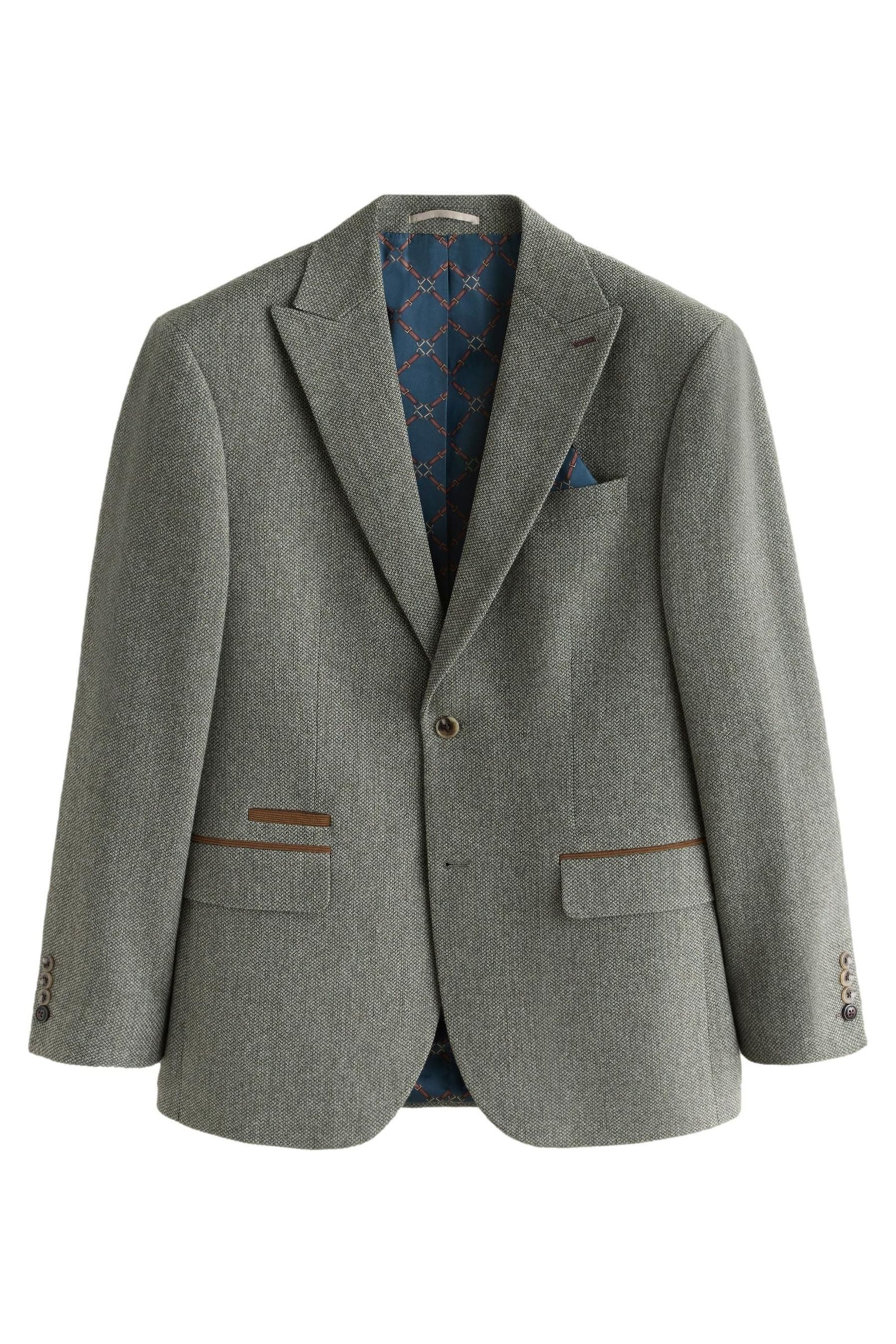 Next Sakko Regular Fit Anzugsakko mit Struktur und Besatz (1-tlg)