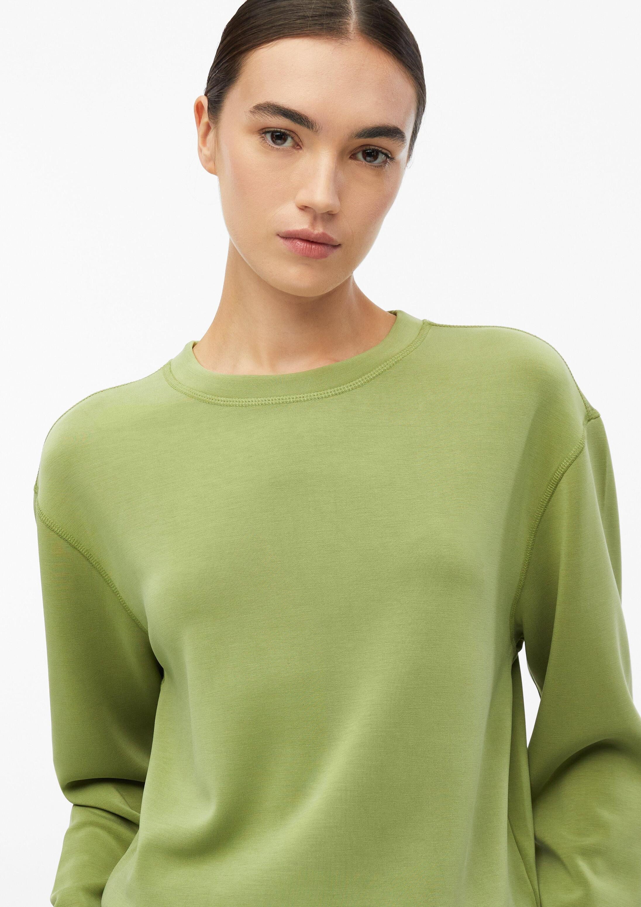 s.Oliver Sweatshirt Sweatshirt Scuba-Sweatshirt mit weitem Arm – Bild 4 von 5