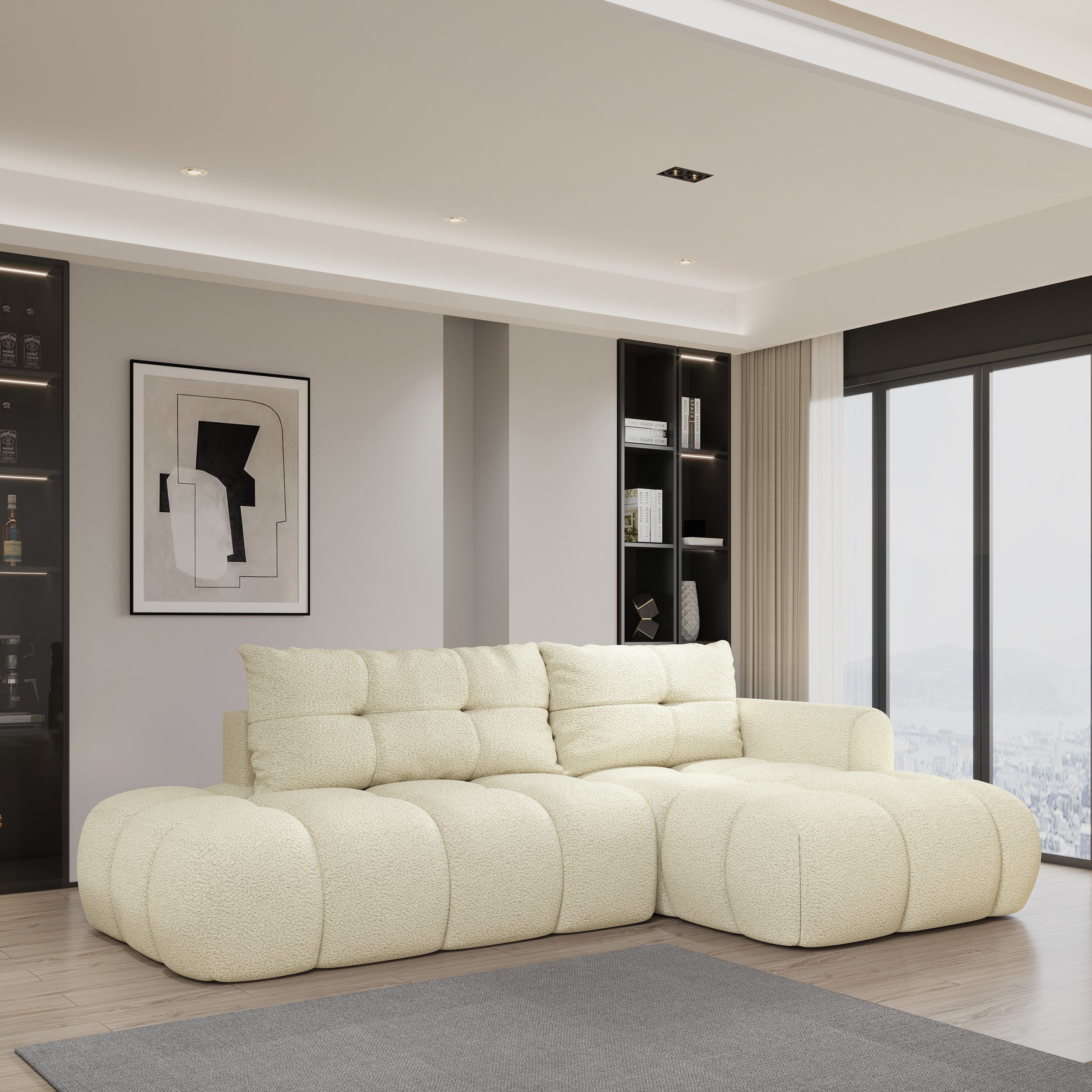 Masseno Ecksofa FLUMA mit Schlaffunktion L-Form, günstig online kaufen