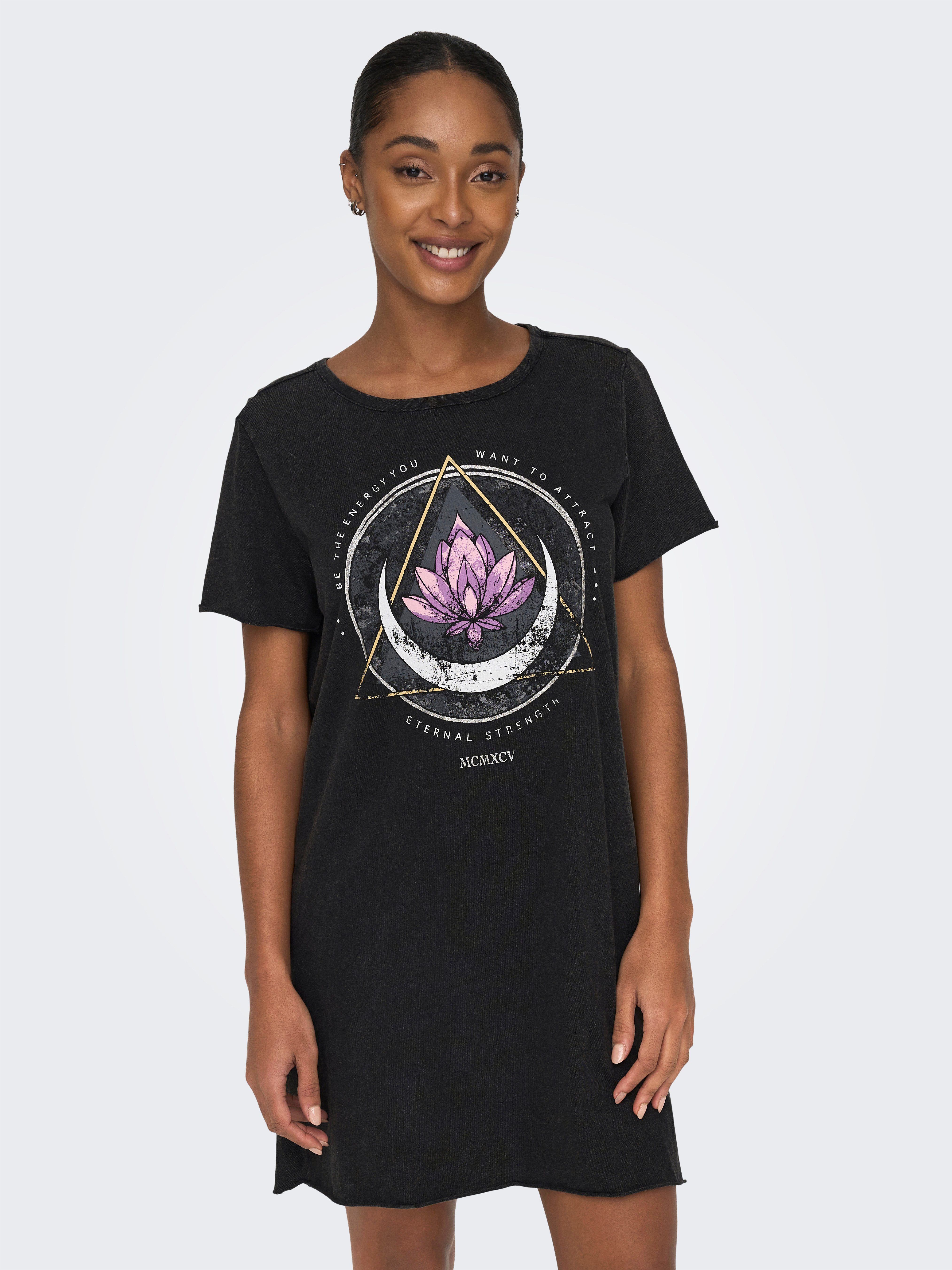 ONLY Shirtkleid ONLLUCY LIFE DRESS S/S JRS NOOS Sommerkleid