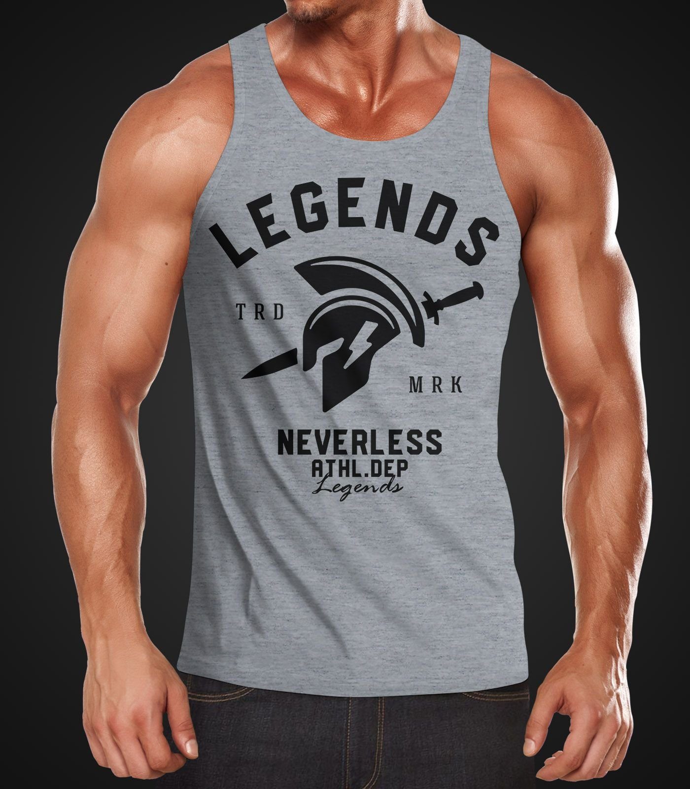 Neverless Tanktop Cooles Herren Tank-Top Gladiator günstig online kaufen
