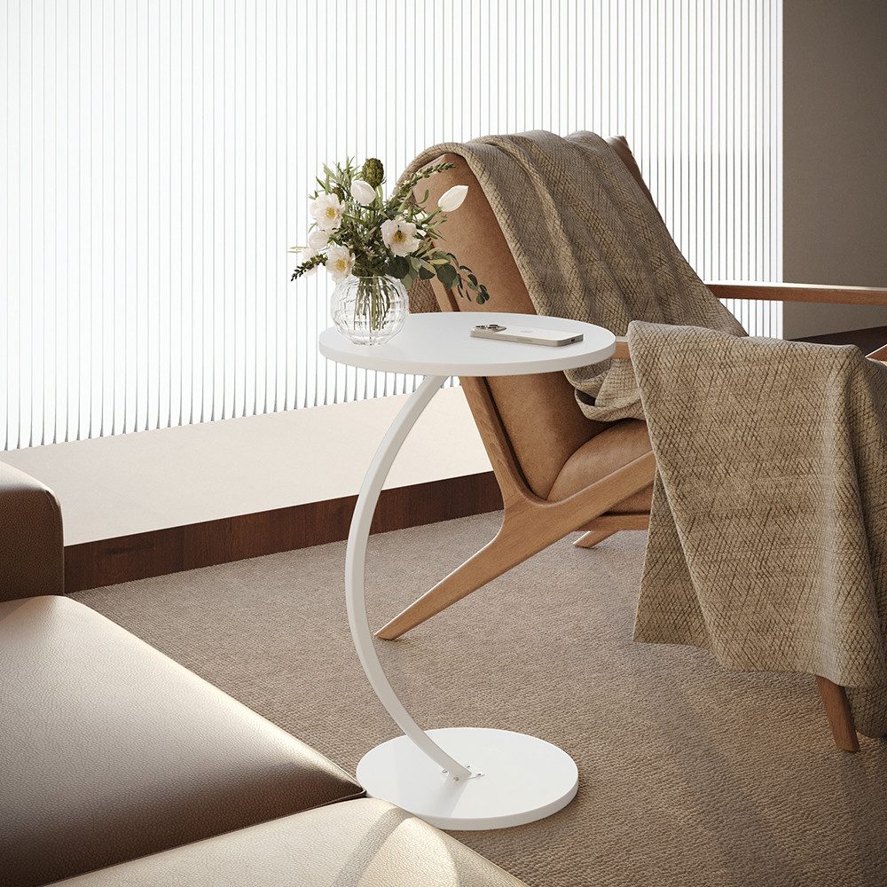 Vicco Couchtisch Alvio, Weiß, 40 x 60 cm (1-St)