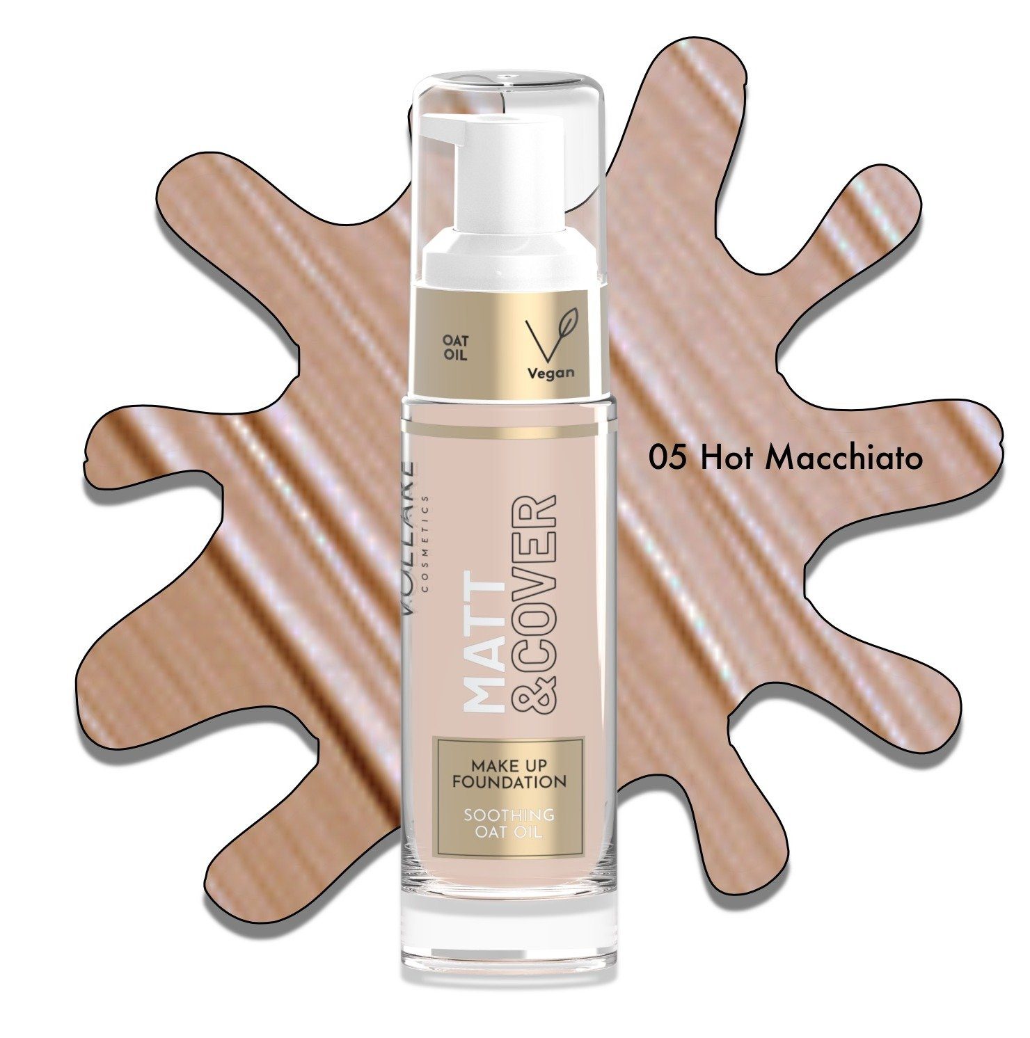 Vollarè Cosmetics Основа Vollarè Cosmetics Make Up Основа flüssige langanhaltende 24h