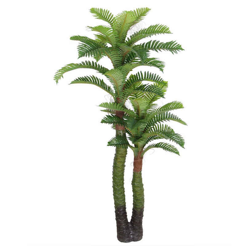 Kunstpalme Künstliche Kunstpalme Palme künstlich Königspalme Kunstpflanze 140 cm, Decovego