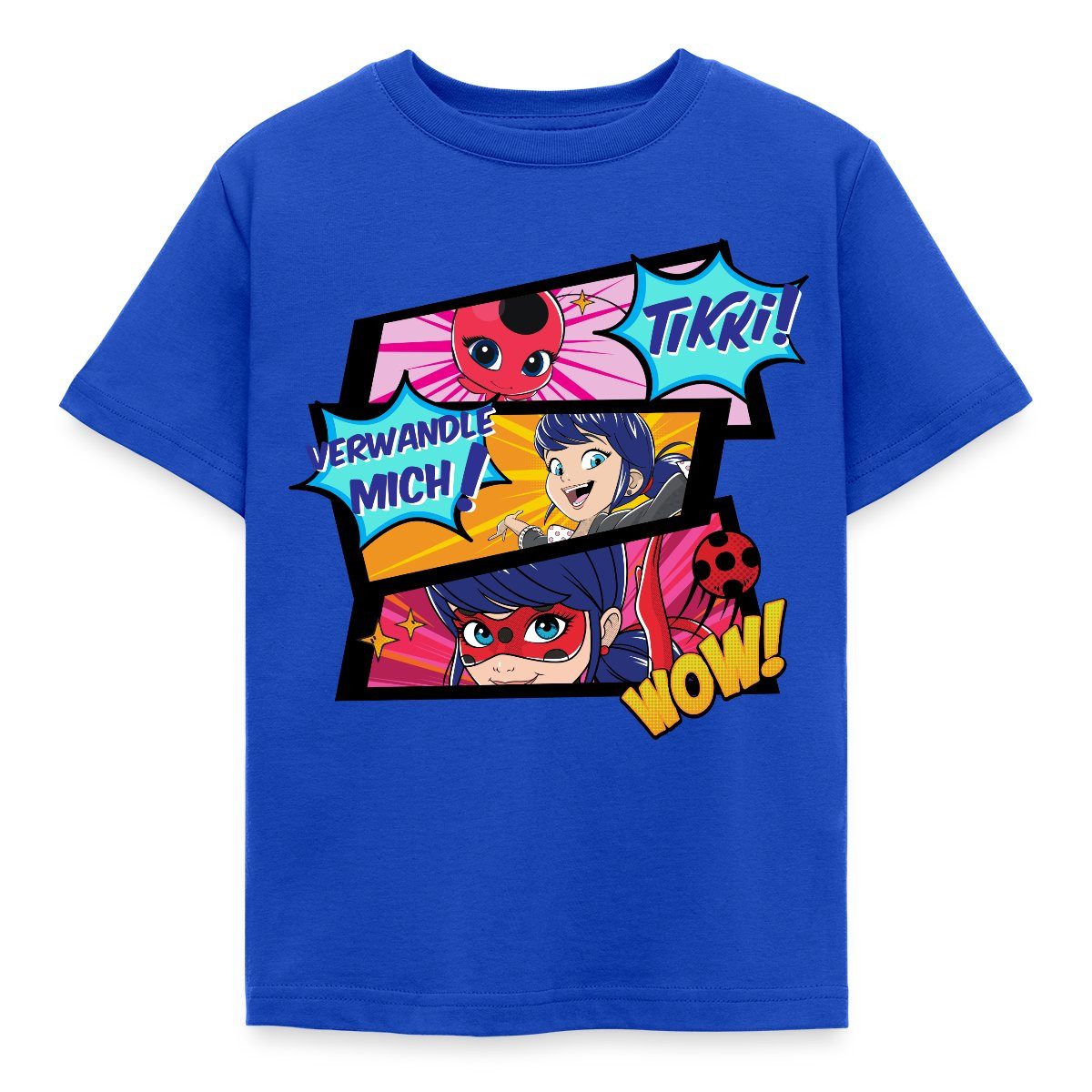 Spreadshirt T-Shirt Miraculous Tikki Verwandle Mich Spruch Kinder T-Shirt (1-tlg)