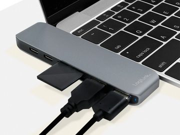 LogiLink LOGILINK USB-C Hub UA0302, 7in1, PD, 100W USB-Adapter
