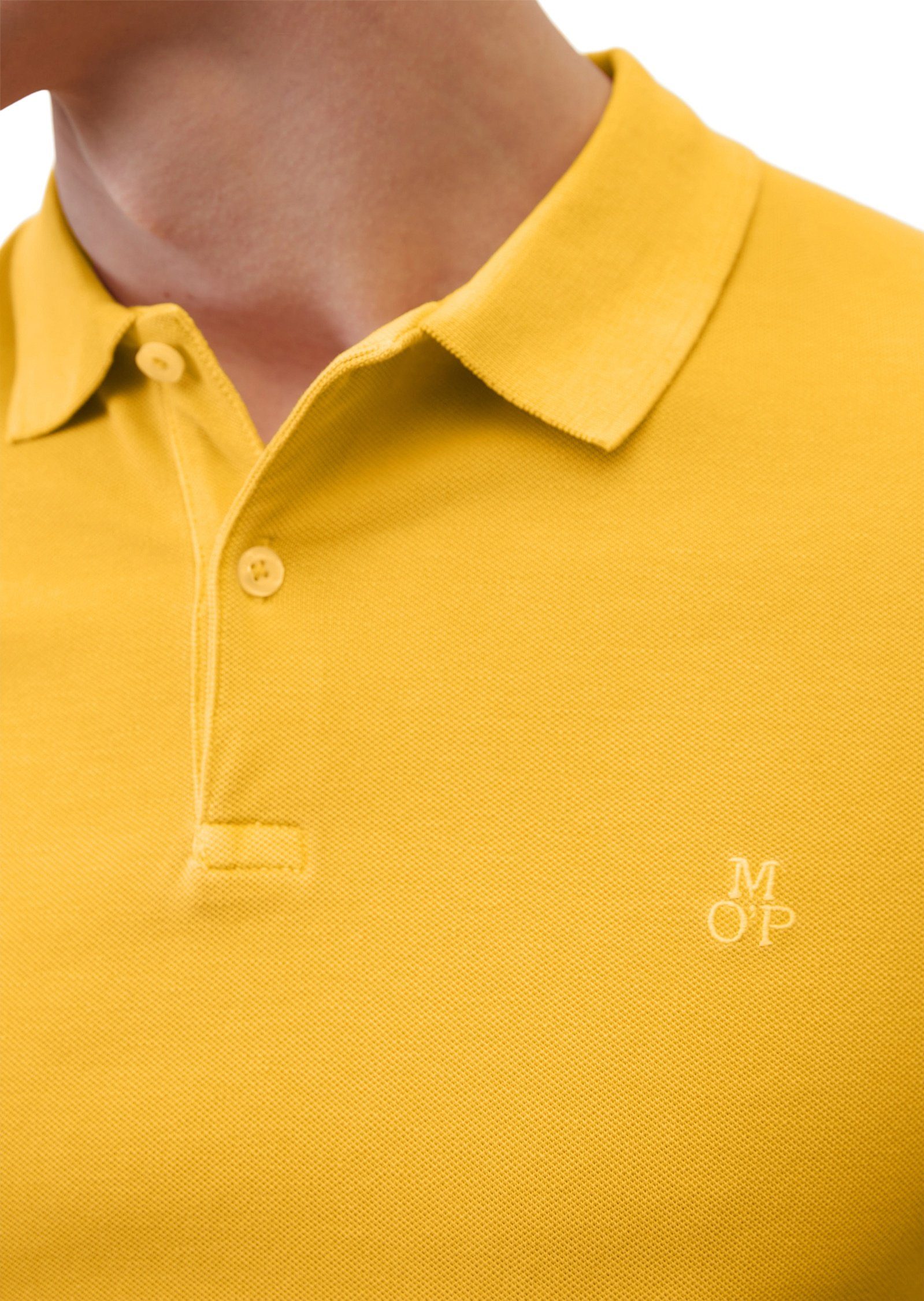 Marc O'Polo orange Cotton-Stretch Organic aus Poloshirt