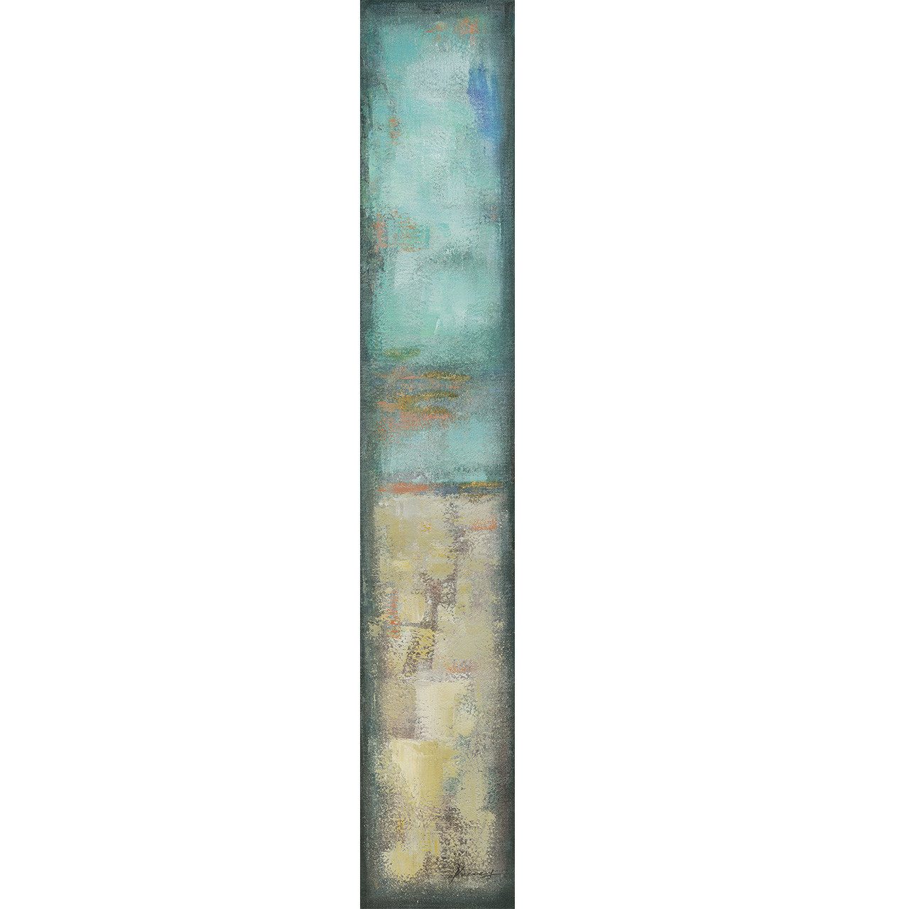 ArtUniverse Gemälde Leinwandbild Harmonie In Türkis II 25 x 150 cm, Abstrakt