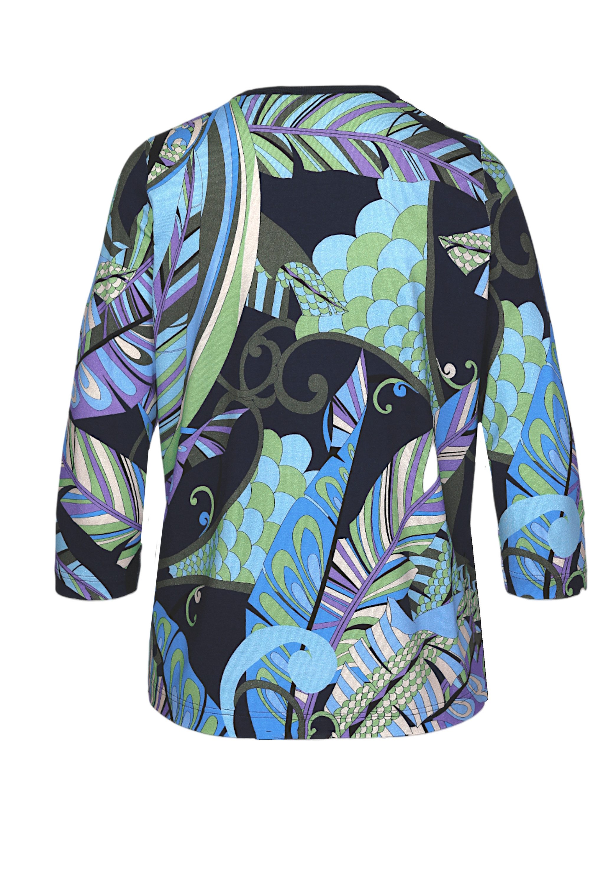 bianca Rundhalsshirt DINI in grafischem Allover-Print günstig online kaufen